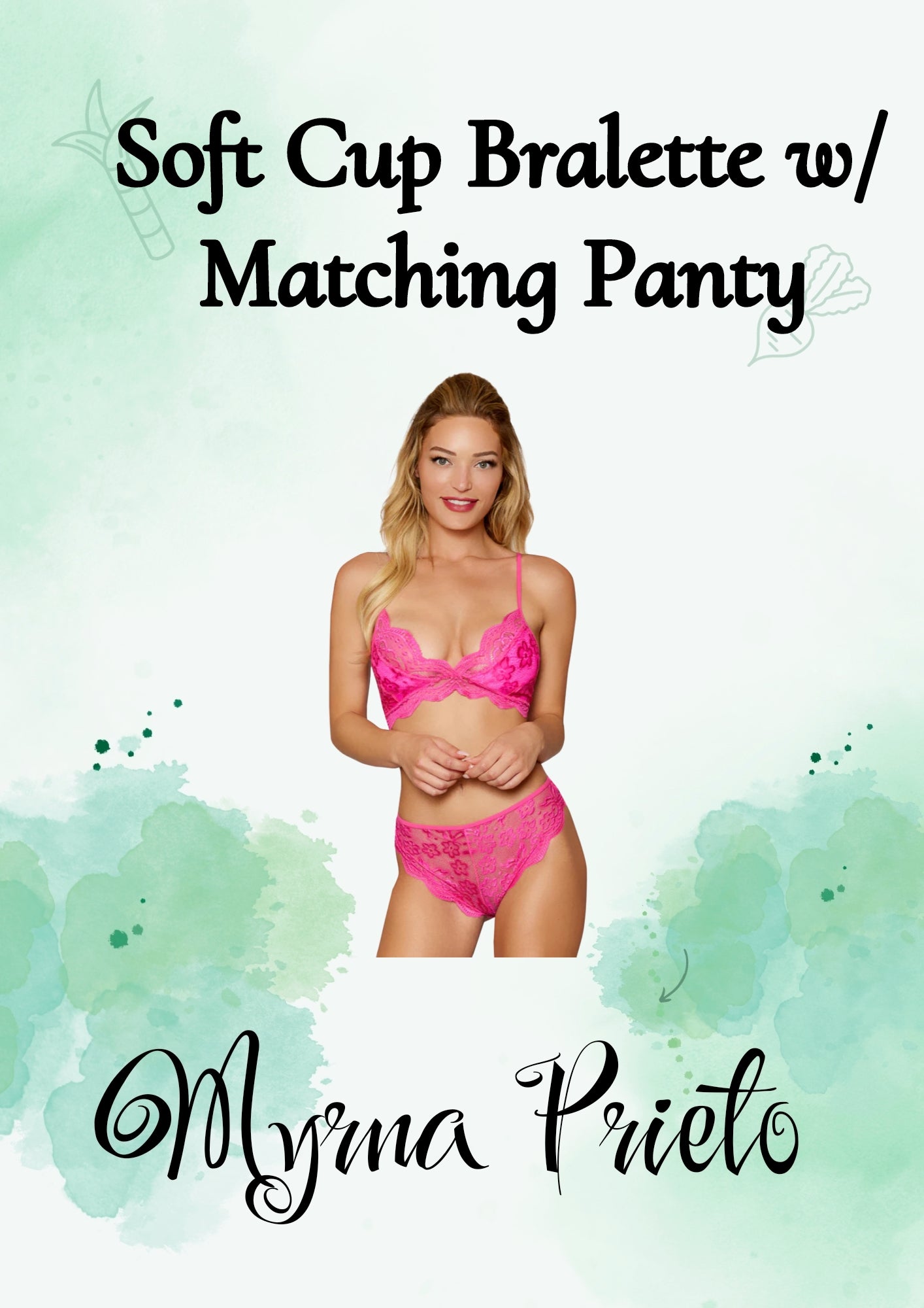 Soft Cup Bralette w/ Matching Panty