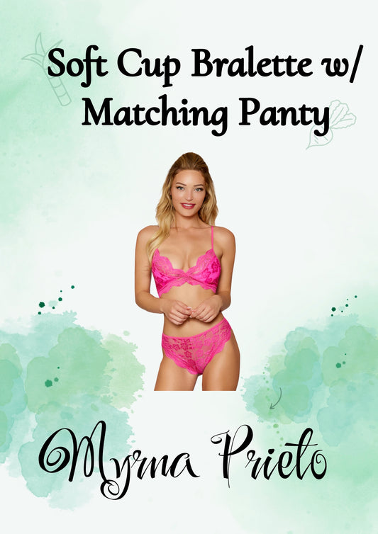 Soft Cup Bralette w/ Matching Panty