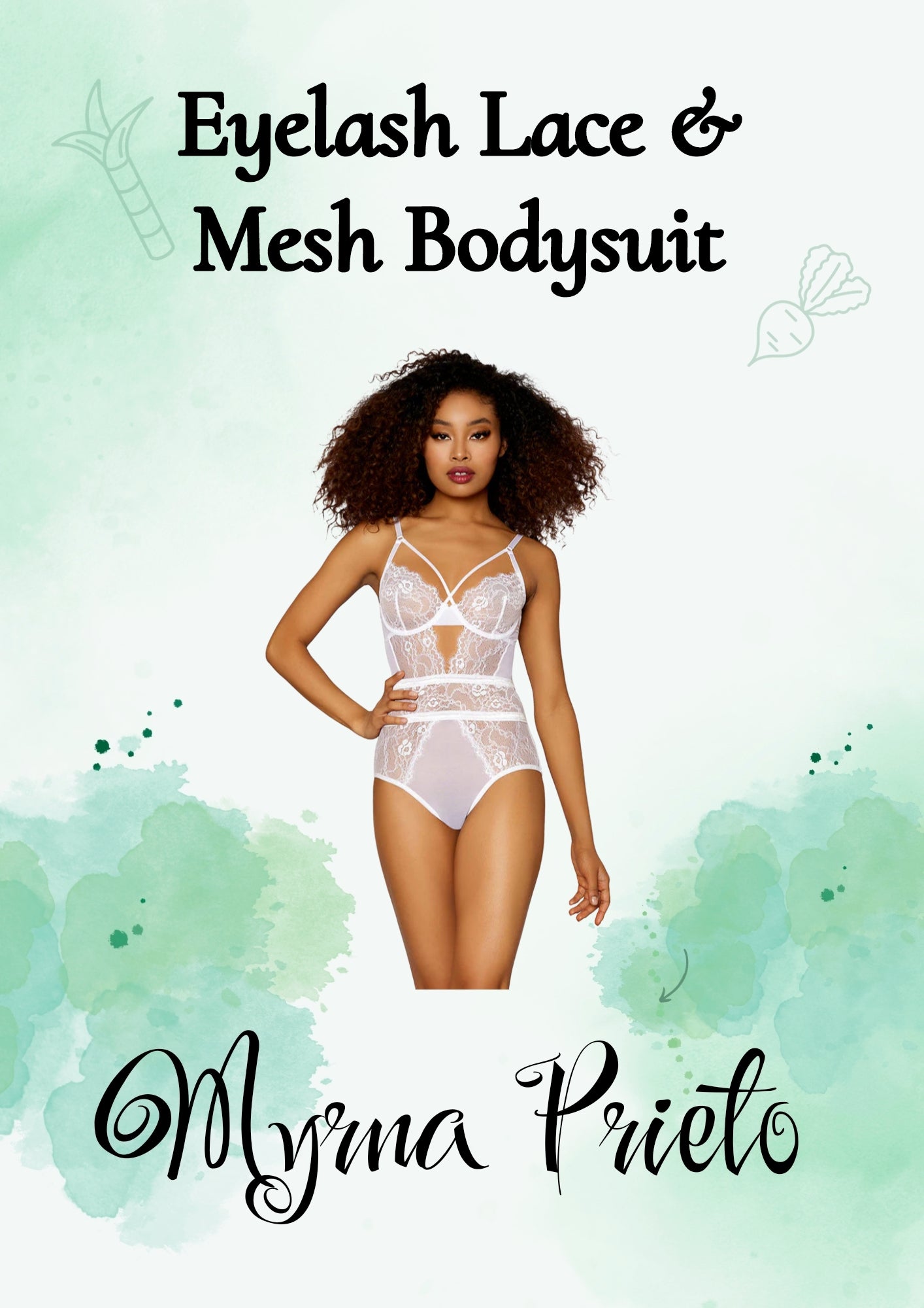 Eyelash Lace & Mesh Bodysuit