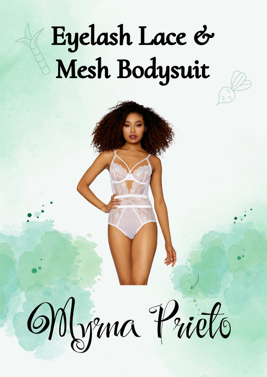 Eyelash Lace & Mesh Bodysuit